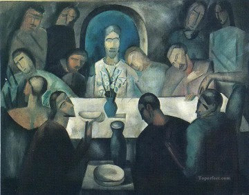 クリスチャン・イエス Painting - イエスの最後の晩餐 アンドレ・ドラン 宗教的キリスト教徒